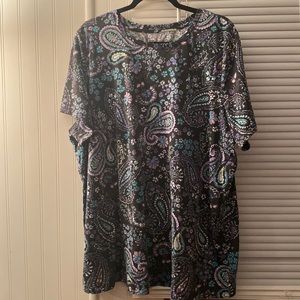 Woman Within Paisley Plus Size Top